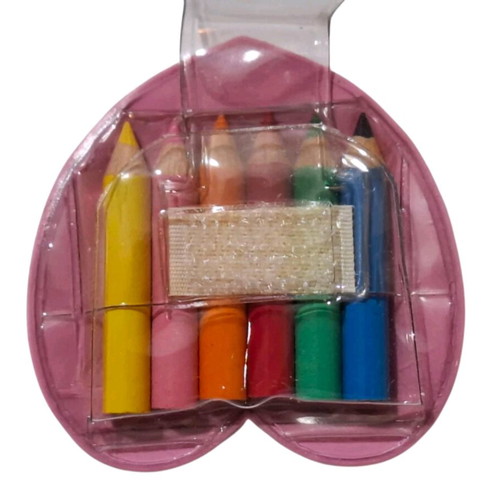 Vintage Bobby & Kate notebook bag with 80s colored pencils new collectible