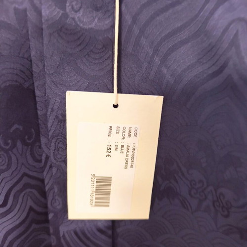 Karavan Amalia Dress blue new, satin jacquard