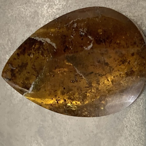 Baltic Amber Cognac 3.3 gr natural cabochon