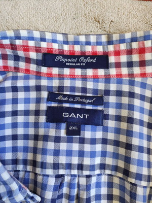 Gant Regular Fit Checked Summer Shirt 2XL
