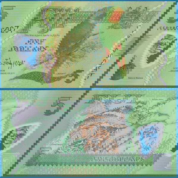 ΝΗΣΙΑ ΦΙΤΖΙ - 5 Dollars 2023 - Polymer - UNC -