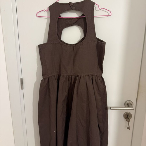 Stefanel dress like new, brown, size large, unique design
