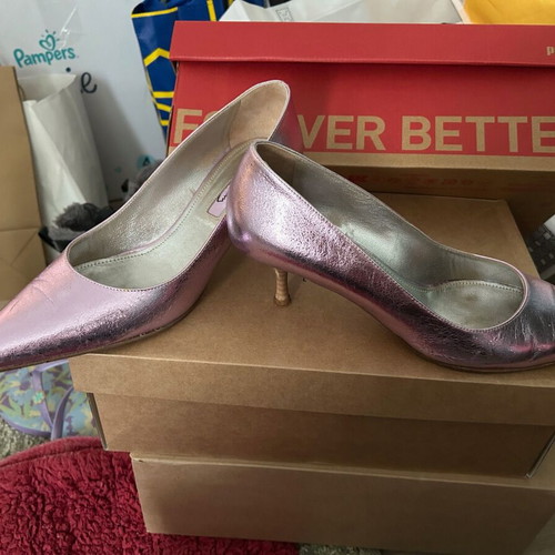 Chaniotakis Pink-Purple Leather Pumps Size 40 Like New