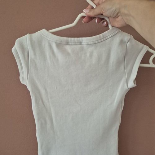 Zara white top used, size S