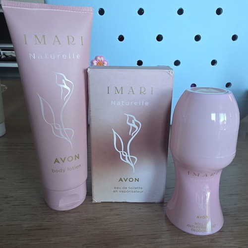 Avon Imari Naturelle gift set with parfum, body lotion and roll-on