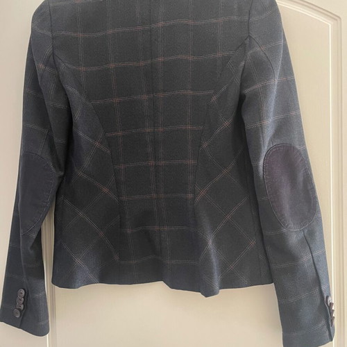 Orsay jacket blue with brown stripe and corduroy elbow in like new condition