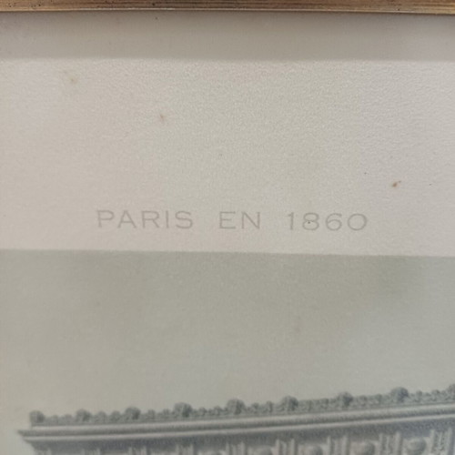 Lithograph Arc de Triomphe used, 19th century, Philippe Benoist
