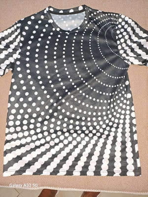 T-Shirt καινούργιο, μαύρο και άσπρο, μέγεθος M