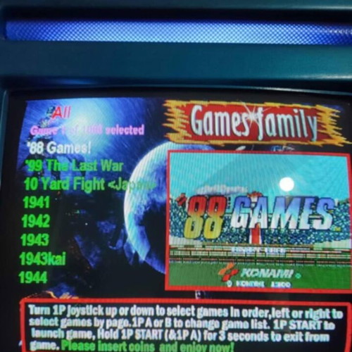 Retro arcade machine used with 1,500 games