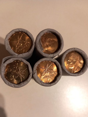 Masouria 2 drachmas 1982 new, pack of 5