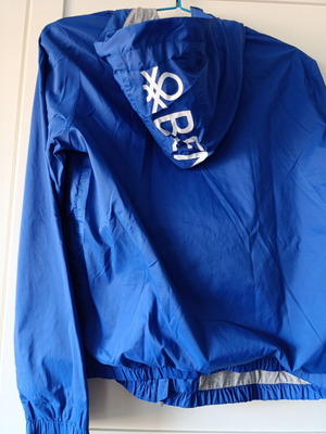 Benetton unisex windbreaker jacket, blue, size 152 cm