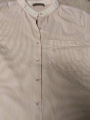 Julia Bergovich striped women's shirt like new, white pink size M