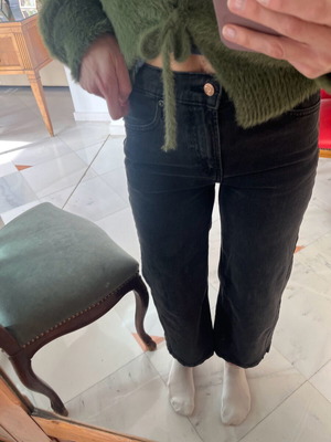 Gap high rise flare pants black like new