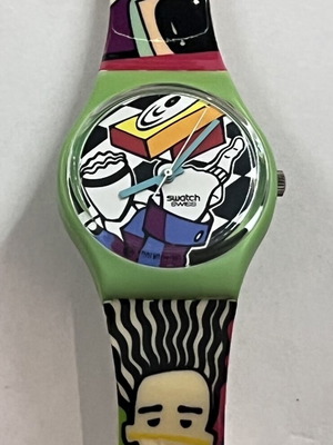 Swatch reserved for the lady 1995 watch, colorful