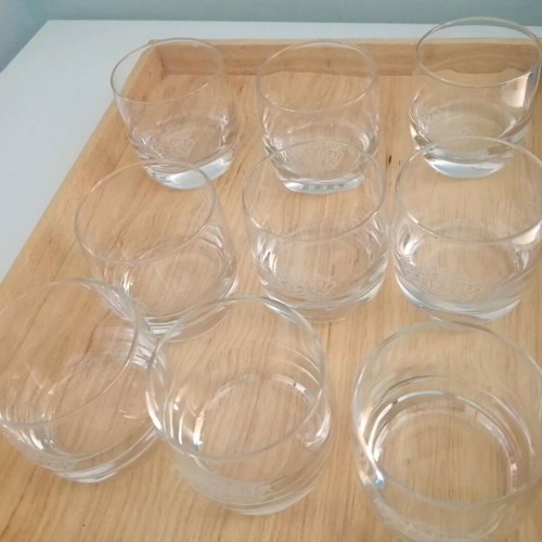 Chivas 12 promotional glasses like new, pack of 10