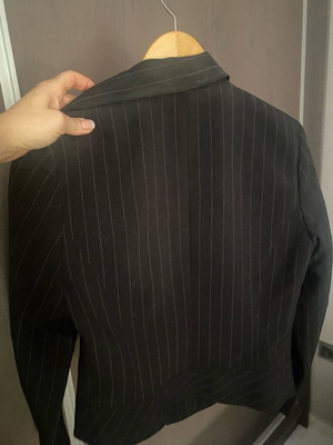 Black jacket with white stripe new