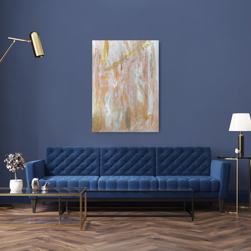 You Are Free II Abstract Large Painting New, Ready to Hang