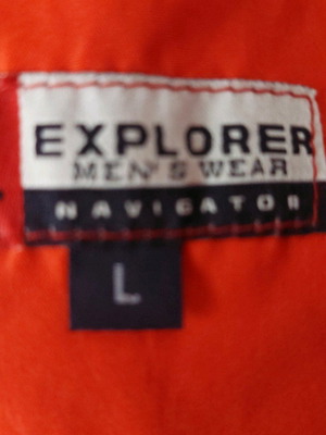 Explorer red jacket like new, size L
