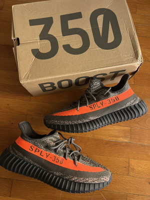 Adidas Yeezy 350 Carbon Beluga sneakers size 44 new