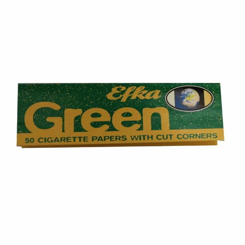 Efka Green cigarette paper 50 sheets new