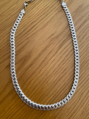 Stainless steel necklace chain, silver color