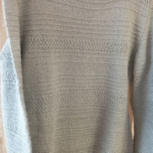 Set blouse and long cardigan with silver thread handmade, beautiful colors