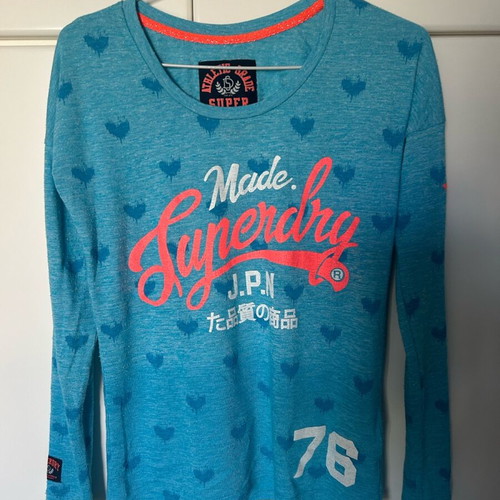 Superdry shirt like new, turquoise, comfortable fit