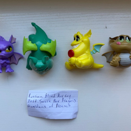 Dragons Guardians of Dreams 2017 figures used, pack of 4