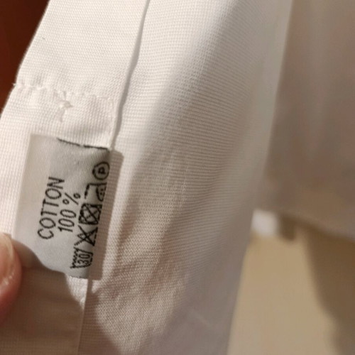 Makis Tselios Fashion men's white shirt like new, slim fit
