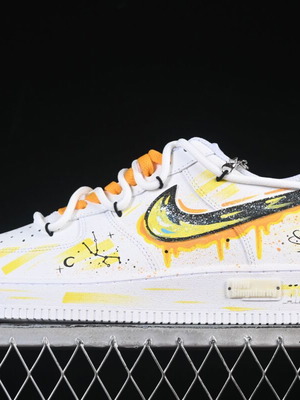 Nike Air Force 1 '07 Low Taurus handmade graffiti sneakers new