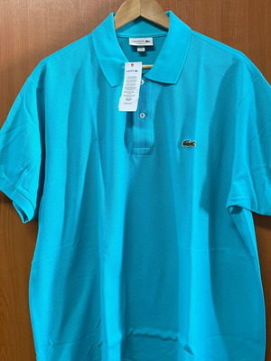 Lacoste men's polo shirt 3XL turquoise new