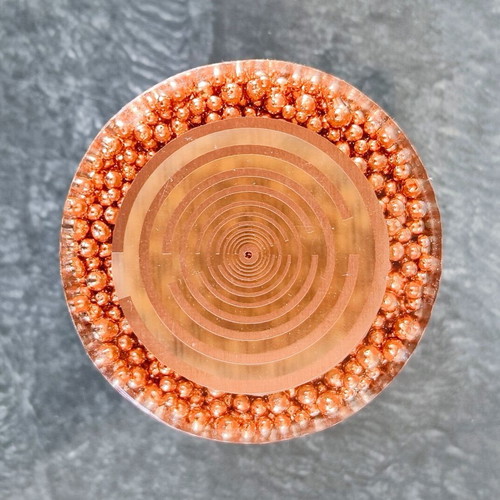 Orgonite Golden Copper Shield like new with gold-plated MWO antennas