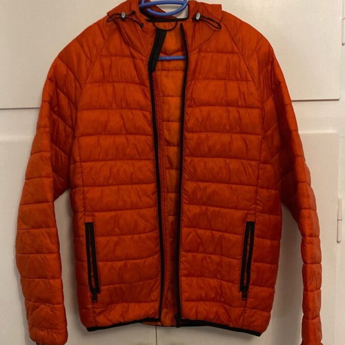 Bershka jacket used, orange, size S