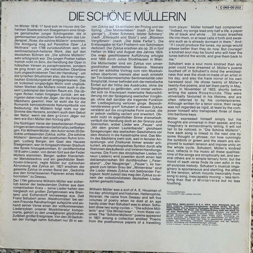 Vinyl record Die Schöne Müllerin D 795 like new