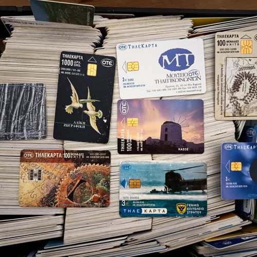 Phone cards used, pack of 2300 plus 400 mobile unit cards