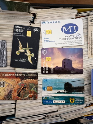 Phone cards used, pack of 2300 plus 400 mobile unit cards