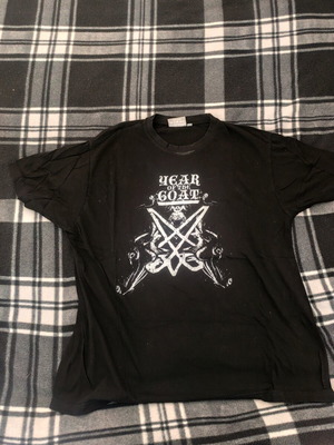 Year of the Goat Sigil of Lucifer TShirt used like new, size L, black