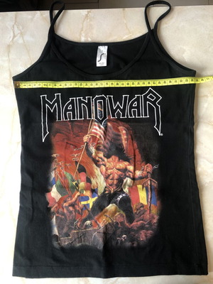 Manowar Warriors Of The World γυναικείο τιραντάκι μέγεθος S καινούργιο, μαύρο