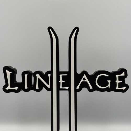 Διακοσμητικό γραφείου Lineage II L2 logo καινούργιο 3D printed