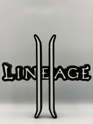 Διακοσμητικό γραφείου Lineage II L2 logo καινούργιο 3D printed