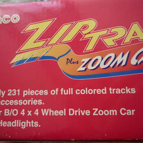 Tinco Zip track + zoom car 1990s new, sealed
