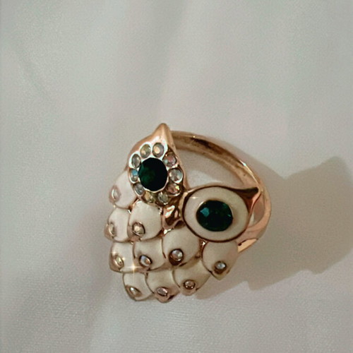 Owl ring like new, 2 centimeters