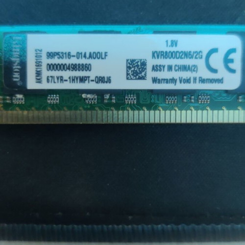 Kingston ValueRAM DDR2 4GB (2x2GB) Desktop PC Memory Like New