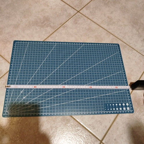 Green construction cutting mat new, size A3 30x45 cm