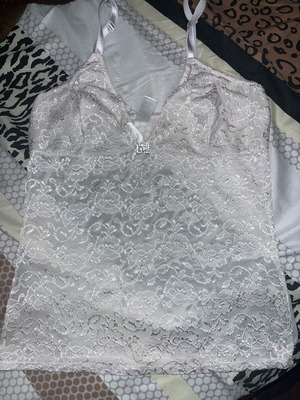 Δαντελωτή μπλούζα Zara no. large σαν καινούργιο, άσπρη