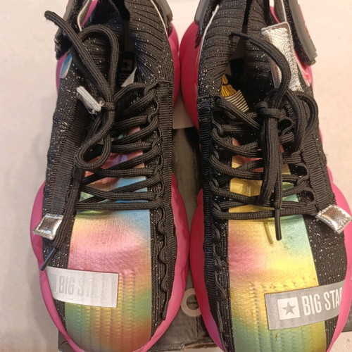 Big Star sport shoes size 38 like new, black and colorful
