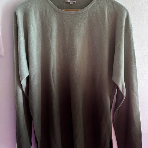 Long-sleeve ombre blouse used No M/L gray