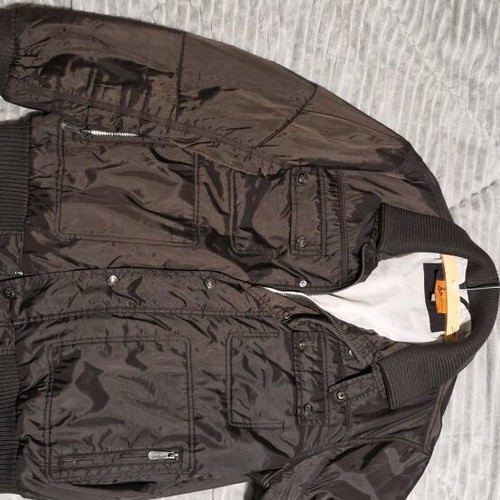 Dur brown pilot jacket size large like new