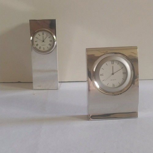 Desk clocks tabletop new, set of 2 pieces