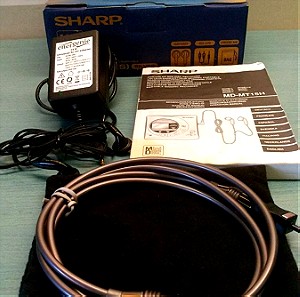 minidisc SHARP MD-MT15H + παρελκόμενα